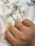 周六福  黃金戒指女款碎碎冰車(chē)花亮面指環(huán)送女友 計價(jià) 8號-1.78g 曬單實(shí)拍圖
