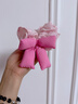 花詩(shī)可ins韓系海綿蝴蝶結大腸發(fā)圈甜美少女2025春夏新款高級感扎頭發(fā)繩 1347#玫粉色-蓬蓬棉發(fā)圈 曬單實(shí)拍圖
