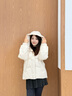 波司登25新款羽絨服女短款寬松休閑通勤連帽冬季舒適保暖外套B250245202 暖絨米7C28 S 160/84A 體重約100-110斤 曬單實拍圖