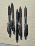 派通（Pentel）BLN105按動(dòng)黑色中性筆高顏值0.5mm簽字筆商務(wù)學(xué)生速干水筆水性筆文具 黑色5支裝 曬單實(shí)拍圖