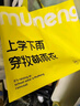 牧萌兒童雨衣男女童帶書包位全身防水中大童學生上學雨披 香芋兔 3XL 曬單實拍圖