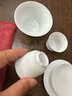 白瓷功夫茶具套裝家用陶瓷泡茶蓋碗茶杯品茗杯羊脂玉白瓷三才蓋碗 白瓷一蓋碗2杯 曬單實(shí)拍圖