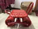 大棚懶漢車(chē)移動(dòng)懶人凳360度旋轉升降種植采摘修剪隨身干活板凳 中國紅烤漆款+大禮包 承重千斤 曬單實(shí)拍圖