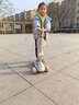 兒童滑板車(chē)三合一可坐可滑1-3-6-12歲小孩男女寶寶滑行車(chē)溜溜車(chē) 恐龍米色悍馬輪推把護欄座椅音樂(lè ) 曬單實(shí)拍圖
