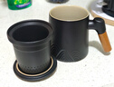 京東京造茶杯便攜式黑陶茶泡茶壺茶杯功夫茶具辦公杯隨身茶壺容量400ml 曬單實(shí)拍圖