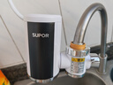 蘇泊爾（SUPOR）電熱水龍頭速熱家用即熱式免安裝快速加熱廚寶小型電熱水器冷熱兩用過(guò)水熱廚房 白色+漏保 曬單實(shí)拍圖