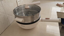 美的（Midea）電炒鍋 電火鍋 電蒸鍋 電煮鍋 家用多用途炒菜專(zhuān)用鍋 4L一體電熱鍋不粘鍋 HGE2811B 配蒸籠木鏟 曬單實(shí)拍圖