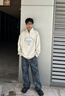 MMLG美式半高領(lǐng)衛(wèi)衣女男2025年秋季新款寬松百搭純棉舒服情侶休閑上衣 燕麥色 S 曬單實(shí)拍圖