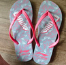李寧（LI-NING）水上運(yùn)動(dòng)拖鞋人字拖女夏季外穿夾腳防滑時(shí)尚涼拖鞋海邊沙灘鞋拖鞋 曬單實(shí)拍圖