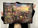 硯璽拼圖相框50×70cm1000片拼圖專(zhuān)用相框空框拼圖框畫(huà)框裝裱框掛墻 黑色相框 【70*50cm】 曬單實(shí)拍圖
