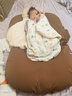 多米貝貝哺乳枕喂奶輔助枕六合一多功能坐月子護腰椅嬰兒抱娃側躺喂奶神器 【六合一多功能EPS科技芯】卡其 曬單實(shí)拍圖
