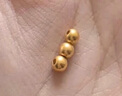 喜上眉梢足金999轉(zhuǎn)運珠3D硬金拋光面珠磨砂路路通DIY配飾散珠送禮女 4mm古法【約0.75g】多顆重版 曬單實拍圖