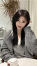 萬(wàn)欣兒針織毛衣女中長(cháng)款春秋韓版加大碼200斤洋氣上衣胖mm寬松薄外套潮 灰色 2XL 【128-145斤】 曬單實(shí)拍圖