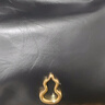 半坡飾族（bampo）中號(hào)綿綿包hobo托特包頭層牛皮大容量單肩斜挎包軟包禮物女友 墨碳黑（中號(hào)升級(jí)拉鏈款） 曬單實(shí)拍圖