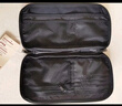 無(wú)印良品（MUJI） 聚酯纖維 護照盒 錢(qián)包  機票夾 ZF0S109 黑色 約寬23x長(cháng)12cm 曬單實(shí)拍圖