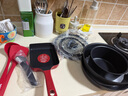 特福（Tefal）鍋具套裝百變鍋鑄鋁紅心可拆卸煎炒鍋六件套黑美人【帶硅膠鏟】 曬單實(shí)拍圖