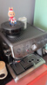 鉑富（Breville）BES876 半自動(dòng)咖啡機 家用意式 研磨奶泡一體式 智能輔助壓粉系統 大容量水箱 25擋研磨 鍛光銀 曬單實(shí)拍圖
