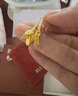 周生生禮物永系列黃金耳飾 金葉子足金耳環(huán) 一葉暴富 40535E計價(jià) 3.87克(含工費130元) 曬單實(shí)拍圖