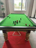 獵鋼狼包安裝 大理石臺球桌標準型成人家用美式黑八桌球臺臺球商用 9尺 銀腿自動(dòng)回球豪配款 曬單實(shí)拍圖