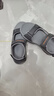斯凱奇（Skechers）男鞋魔術(shù)貼涼鞋運動(dòng)休閑戶(hù)外鞋簡(jiǎn)約露趾沙灘鞋子防滑拖鞋 黑色/BLK 39.5 曬單實(shí)拍圖