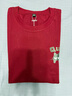 名創(chuàng)優(yōu)品（MINISO）短袖男純棉休閑寬松夏季圓領(lǐng)百搭青少年潮流半袖t恤 酒紅 L 曬單實拍圖