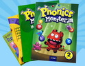 現貨速發(fā)韓國少兒自然拼讀第二版怪獸Phonics Monster教材1234級 2級課本+練習冊+繪本+掛圖 曬單實(shí)拍圖