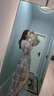 羅蒙（ROMON）輕奢女裝法式長(cháng)裙碎花連衣裙女2024春秋季新款長(cháng)袖海邊度假裙子女 圖片色 XL 曬單實(shí)拍圖