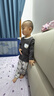 MQDMINI童裝男童秋衣秋褲兒童內(nèi)衣套裝棉氨嬰幼睡衣中小童衣服 水墨櫻桃 曬單實拍圖