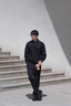 哈吉斯（HAZZYS）男裝 秋季polo領(lǐng)男上衣棉彈寬松翻領(lǐng)衛(wèi)衣男ABTZE0CCX37 黑色BK XL （180/100A 50） 曬單實拍圖