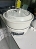 摩飛電器（Morphyrichards）多功能鍋電火鍋 家用烤涮一體電煮鍋電炒鍋電燒烤料理鍋 3L電熱火鍋鍋 MR9087 富士白 曬單實(shí)拍圖