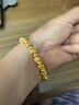 中國黃金（CHINA GOLD）小方糖黃金手鏈女士足金手串轉運珠首飾生日禮物送女友老婆 四葉草方糖手鏈約5.5g【甄選禮盒】 曬單實(shí)拍圖