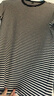 優(yōu)衣庫女裝柔軟羅紋條紋圓領(lǐng)T恤長袖百搭打底內(nèi)搭秋冬新款480036 69 藏青色 XL /165/92A 曬單實拍圖