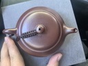 月壺茗清 宜興小容量紫砂壺名家純手工茶壺原礦紫茄泥明爐壺160cc 明爐壺 曬單實拍圖