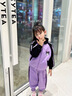 G.DUCKKIDS女童套裝秋裝2024新款寶寶洋氣時(shí)髦早秋衣服運動(dòng)春秋季庫洛兒童米 紫色款 90cm 曬單實(shí)拍圖