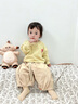 ELLE BABY兒童衛衣男女通用透氣小童秋季上衣A類(lèi)無(wú)骨縫卡通插肩袖 卡其 90 曬單實(shí)拍圖