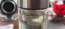 希諾茶水分離玻璃杯高檔茶杯七夕情人節(jié)教師節(jié)禮物XN-7013本色 370mL 曬單實(shí)拍圖
