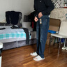 Levi's李維斯冬暖系列男士502錐型美式復古vintage休閑牛仔長(cháng)褲 黑色 32 (32) 曬單實(shí)拍圖