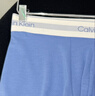 Calvin Klein內衣【新品禮盒明星同款】25男士三條裝ck棉質(zhì)防夾臀平角內褲男 VWS-字母藍/風(fēng)暴藍/碧泉綠 3條 L 曬單實(shí)拍圖