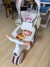 ANGI BABY兒童三輪車(chē)兒童腳踏車(chē)寶寶三輪車(chē)帶剎車(chē)手推車(chē)輕便遛娃神器 【旗艦款】 公主粉 六一兒童節禮物兒童三輪車(chē)手推車(chē) 曬單實(shí)拍圖