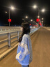 韓惠芷美式棒球服外套女2025秋季新款學(xué)生情侶寬松百搭拼色夾克上衣 A17藍(lán)色 【皮袖雙層有內(nèi)里】 L 【建議100-125斤】 曬單實(shí)拍圖