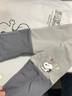 史努比（SNOOPY）兒童秋冬打底褲保暖舒適百搭男女童秋褲打底褲 灰色 認真努比 120 曬單實(shí)拍圖