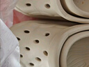 名創(chuàng)優(yōu)品（MINISO）洞洞鞋男士夏季外穿防滑厚底eva踩屎感涼鞋防臭海邊沙灘包頭拖鞋 曬單實拍圖