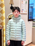 Skechers斯凱奇兒童羽絨服男童女童外套保暖中大童冬裝P425K050 綠色/01P9 160 cm 曬單實(shí)拍圖