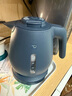 象?。╖O JIRUSHI）電熱水壺家用 快速沸騰防塵口設計 1L容量 CK-DAH10C-AD  深藍色 曬單實(shí)拍圖