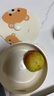 albo寶寶餐盤(pán)分格盤(pán)嬰兒學(xué)吃飯輔食碗帶吸盤(pán)兒童餐具不銹鋼注水保溫碗 曬單實(shí)拍圖