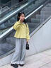 女童春秋套裝2025新款洋氣兒童時(shí)髦衛(wèi)衣中大童女孩秋裝休閑兩件套 黃色 150 曬單實(shí)拍圖