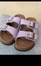 茯見(jiàn)厚底勃肯涼拖鞋女新款女鞋百搭休閑涼拖鞋外穿時(shí)尚拖鞋厚底涼鞋 紫紅色 36 曬單實(shí)拍圖