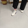 安踏氫跑女鞋運動(dòng)鞋夏季軟底網(wǎng)面透氣減震體測跑步鞋輕便休閑鞋子 【皮面防潑水】象牙白/淡紫灰-8 38 曬單實(shí)拍圖