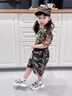 G.DUCKKIDS兒童迷彩服套裝夏季男女童軍訓服小學(xué)生戶(hù)外夏令營(yíng)幼兒園演出服 綠色 110 （建議身高100cm 4-5歲）cm 曬單實(shí)拍圖