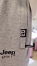 JEEP SPIRIT吉普純棉七分褲男款夏季薄款寬松中褲2025新款跑步休閑直筒短褲男 淺灰色直筒 XL （建議115-125）斤 曬單實(shí)拍圖
